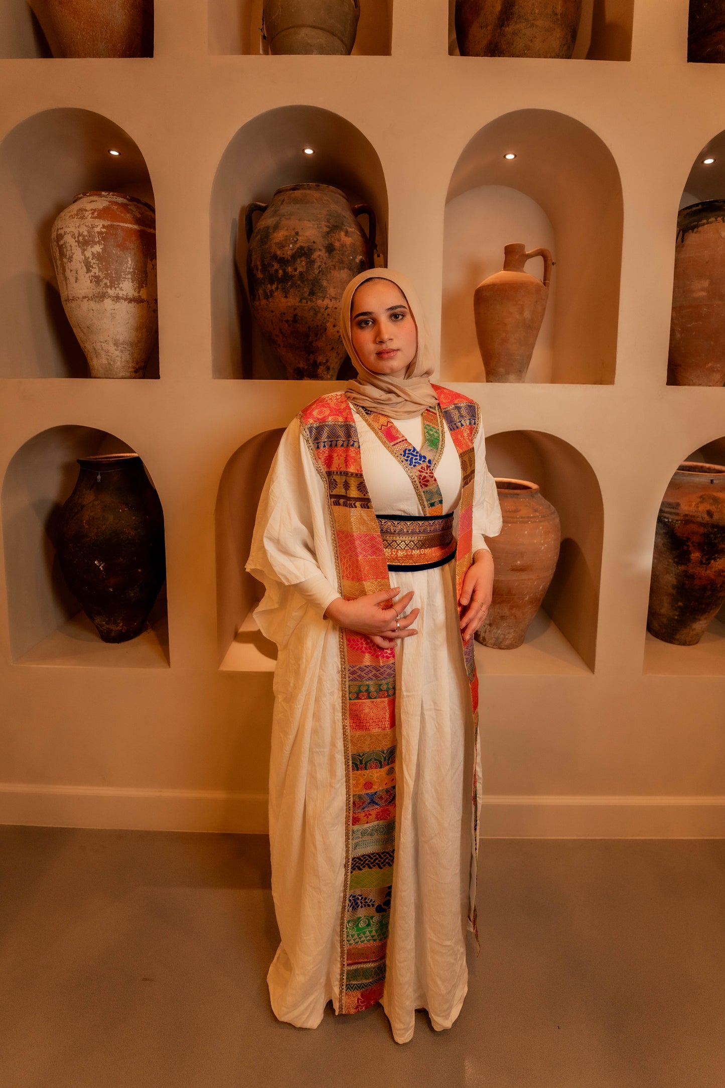 3 piece abaya