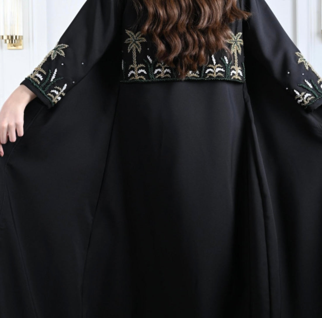 Palm tree Coat Abaya