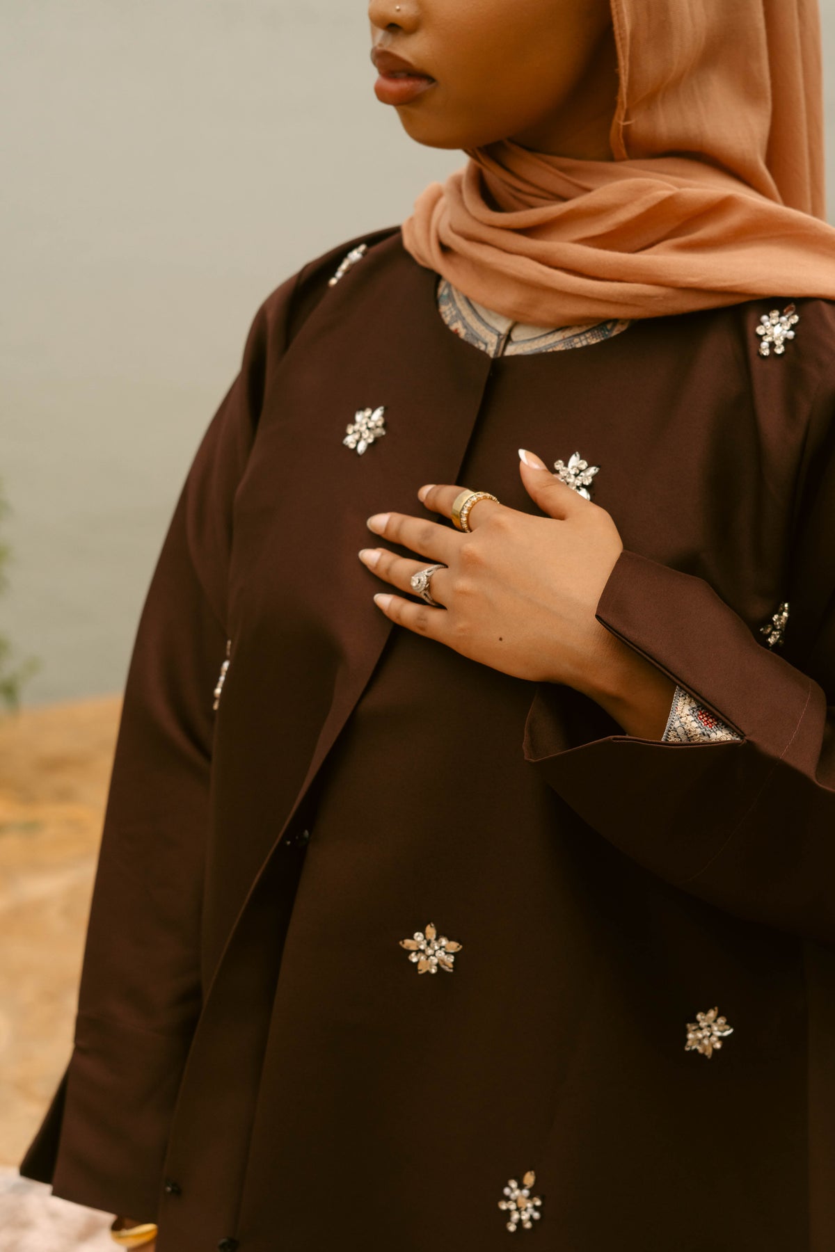 Brown flowers